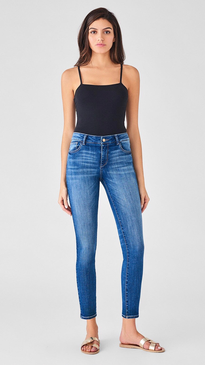 DL1961 Florence Mid Rise Ankle Skinny Jean | The Lunary