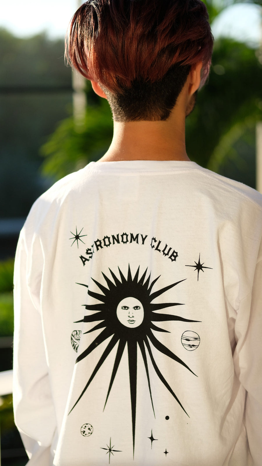 Astronomy Club Trash Tee Made by Everybody.World and designed by Anja Slibar. 