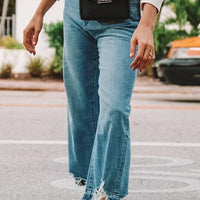DL1961 Hepburn Wide Leg Jeans in Slate