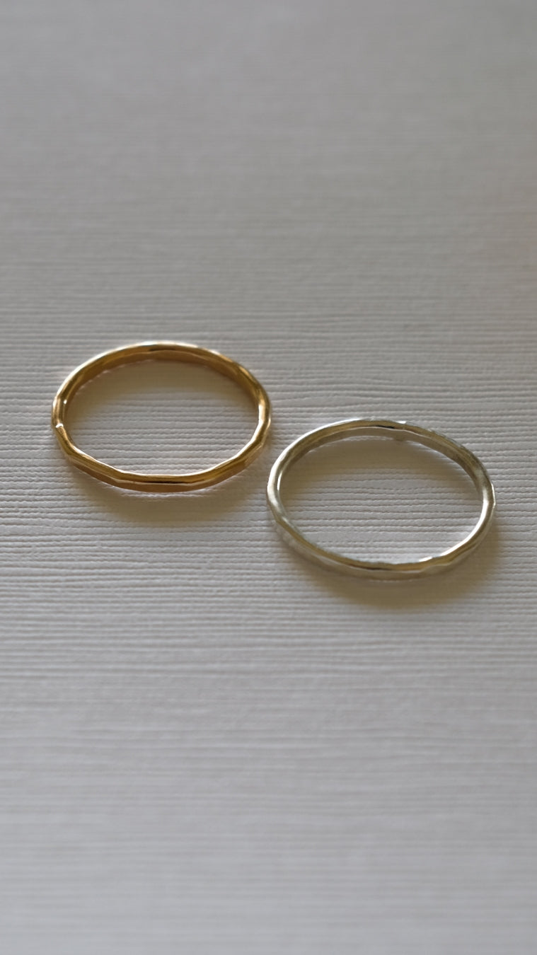 Hammered Stacking Rings by Sloane Jewelry Design