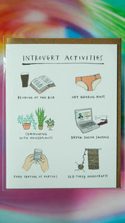 Introvert Activities Card by Party of One