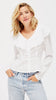 LACAUSA Clothing Fawn Blouse in Whitewash