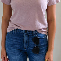 Nation Ltd Recycled Marie Tee in Putty