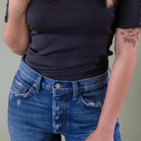 Nation LTD Sweetheart Tee in Black