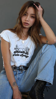 Meet Me in Palm Springs White Box Tee by Not Another Label