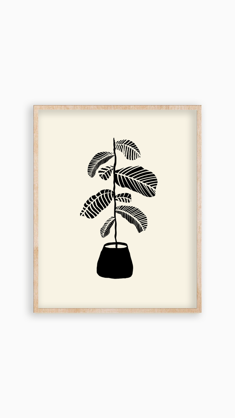 Pattern Plant Print by Gab Art & Design