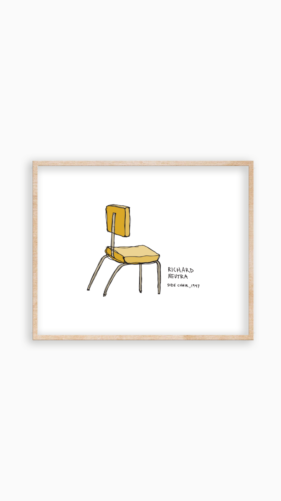 Side Chair Print by Gab Art & Design