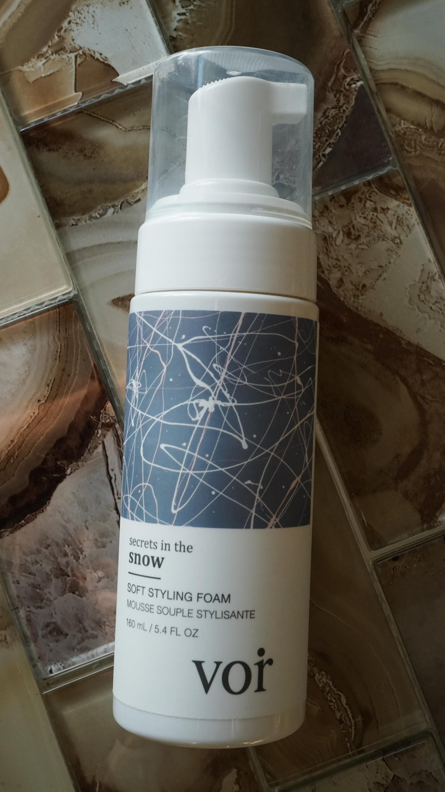 Secrets in the Snow Soft Styling Foam by Voir Haircare