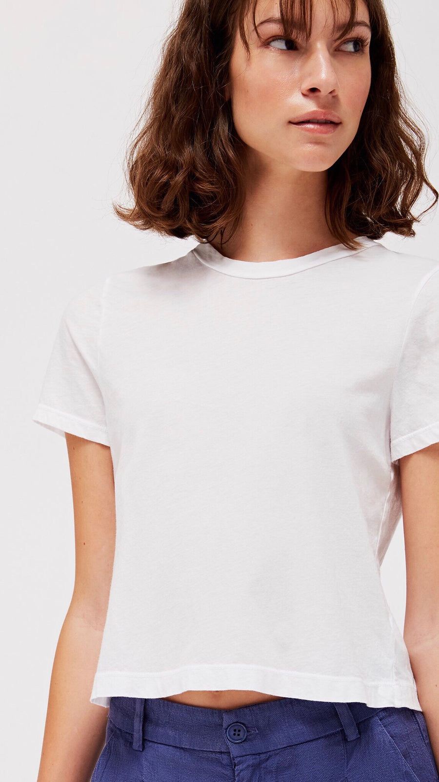 LACAUSA Clothing Foster Tee in White