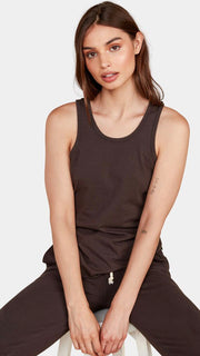 Flynn Tank in Vintage Black by MATE The Label